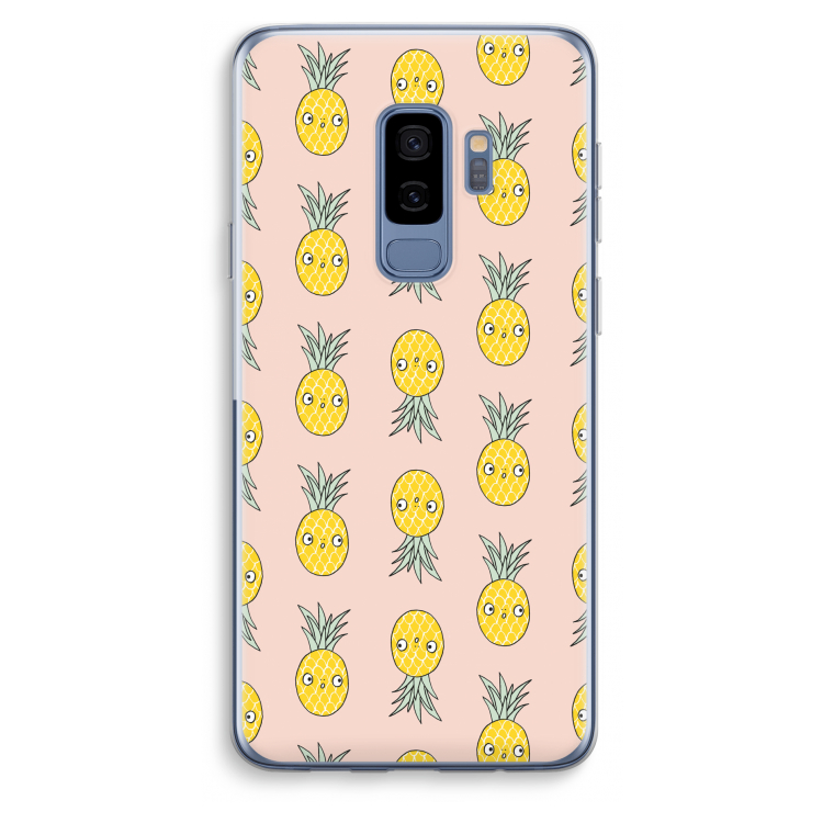 Ananas: Samsung Galaxy S9 Plus Transparant Hoesje