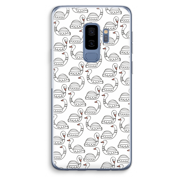 Zwanen: Samsung Galaxy S9 Plus Transparant Hoesje
