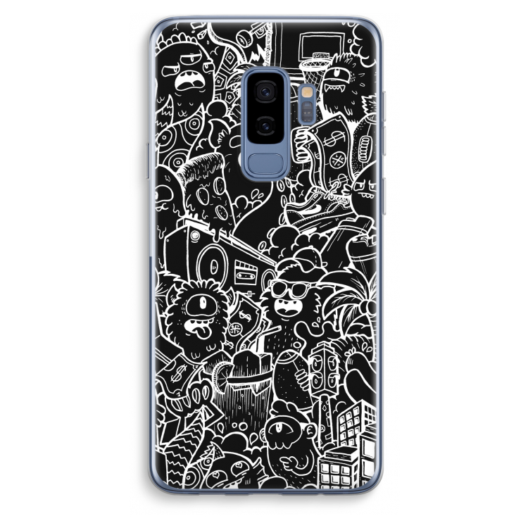 Vexx Black City : Samsung Galaxy S9 Plus Transparant Hoesje
