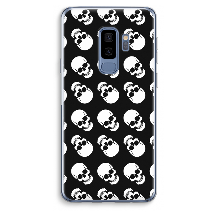 Musketon Skulls: Samsung Galaxy S9 Plus Transparant Hoesje