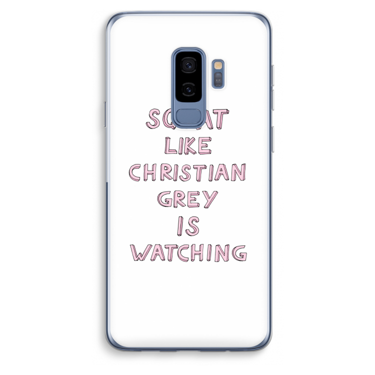 Christian Grey: Samsung Galaxy S9 Plus Transparant Hoesje