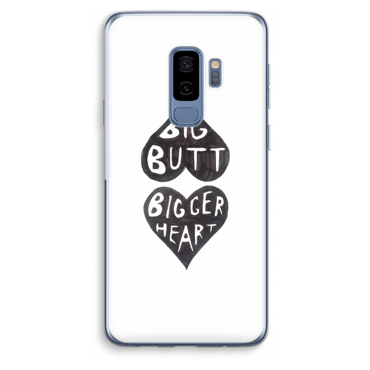 Big butt bigger heart: Samsung Galaxy S9 Plus Transparant Hoesje