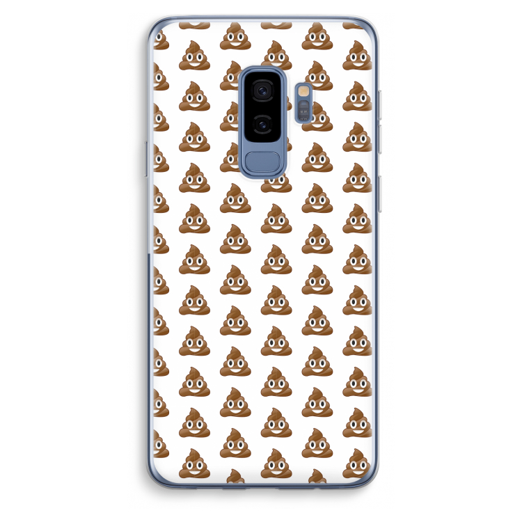 Poop emoji: Samsung Galaxy S9 Plus Transparant Hoesje