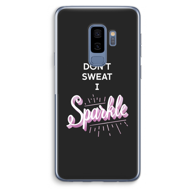 Sparkle quote: Samsung Galaxy S9 Plus Transparant Hoesje
