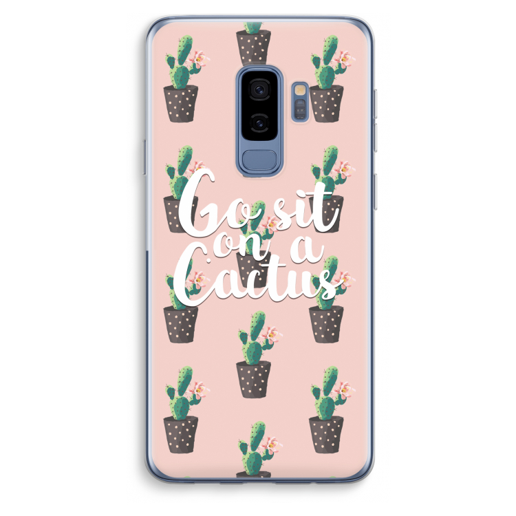 Cactus quote: Samsung Galaxy S9 Plus Transparant Hoesje