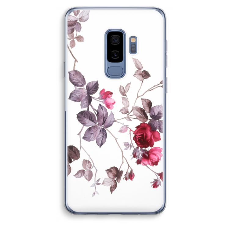 Mooie bloemen: Samsung Galaxy S9 Plus Transparant Hoesje