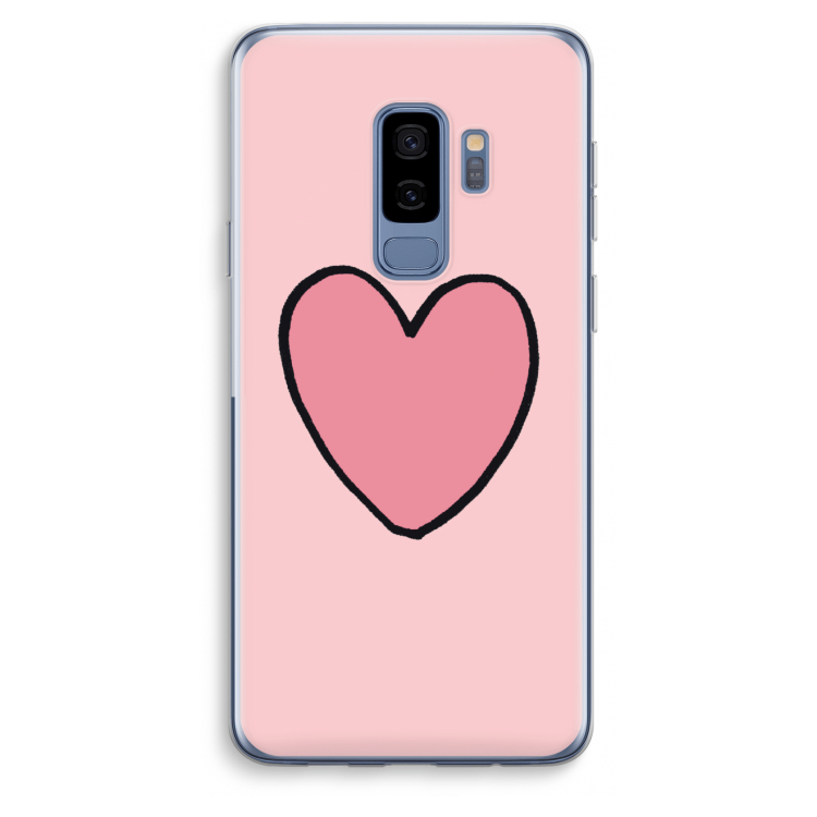 Hartje: Samsung Galaxy S9 Plus Transparant Hoesje