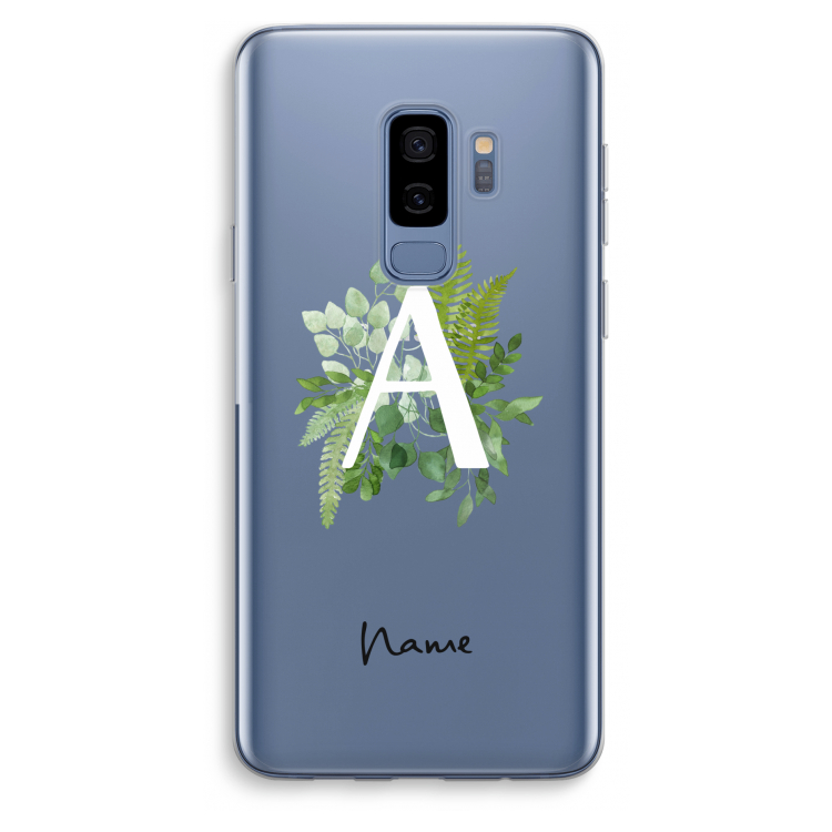 Green Brush: Samsung Galaxy S9 Plus Transparant Hoesje