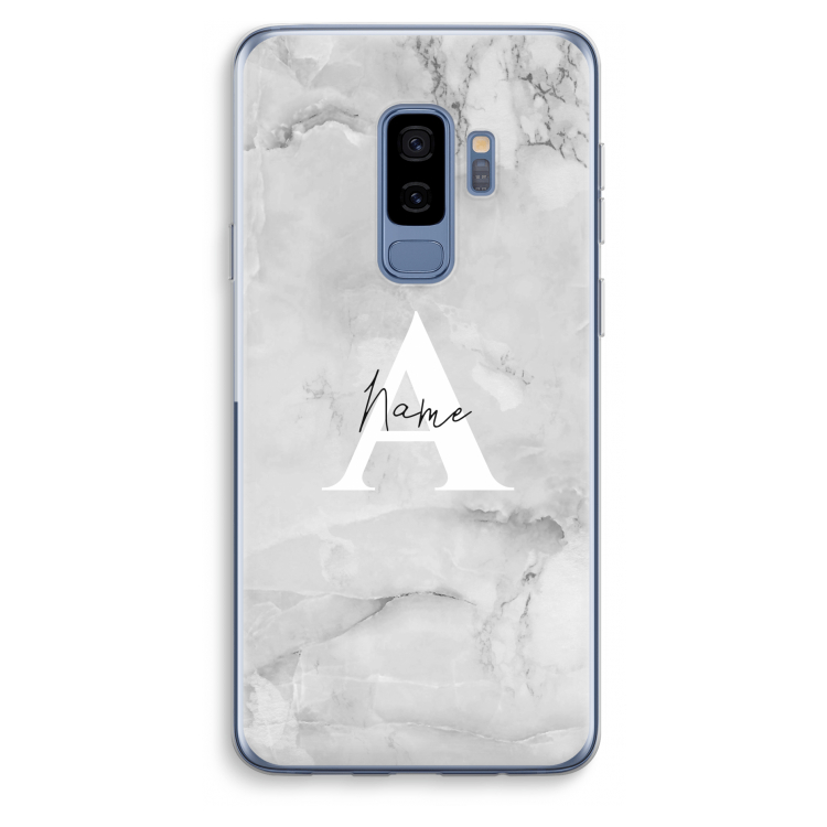 Ivory Marble: Samsung Galaxy S9 Plus Transparant Hoesje