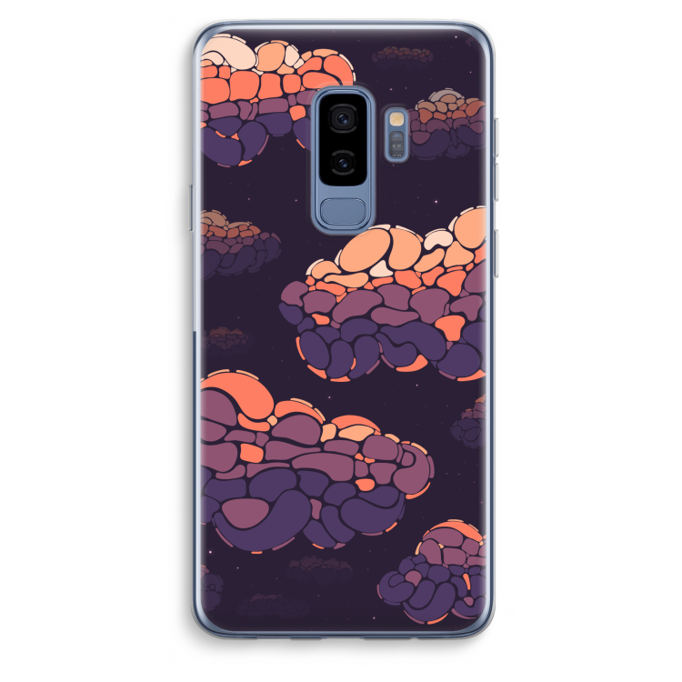 Patroon Wolken: Samsung Galaxy S9 Plus Transparant Hoesje