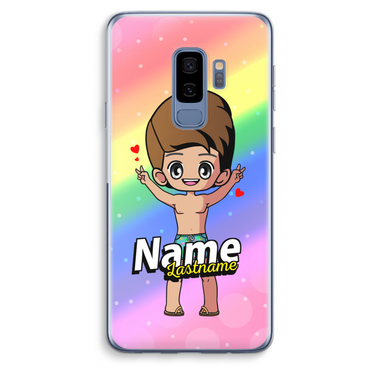 Chibi Maker man: Samsung Galaxy S9 Plus Transparant Hoesje