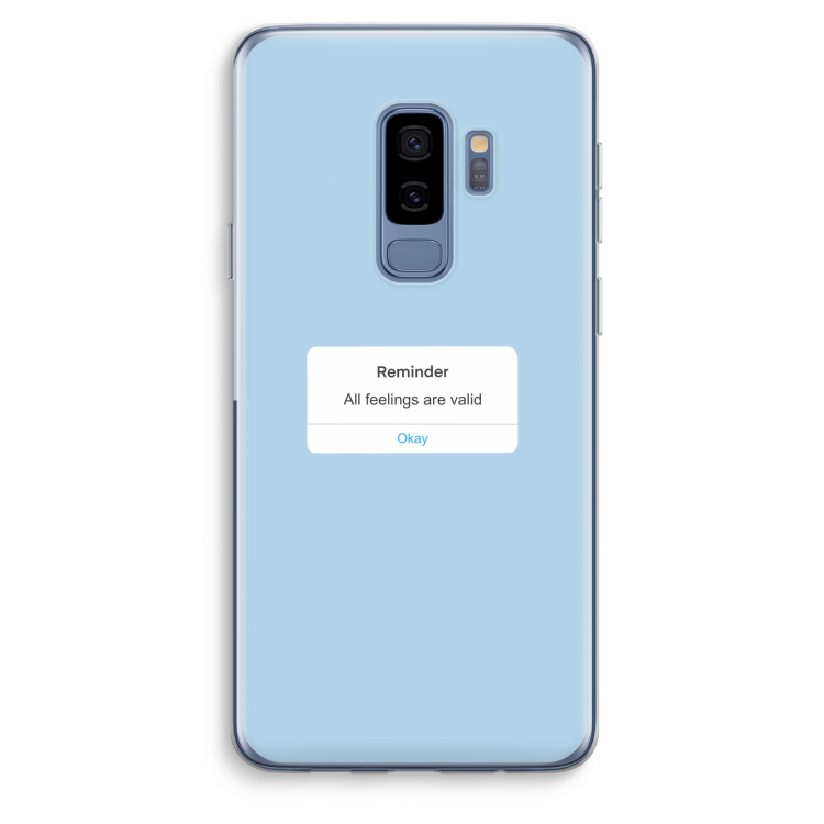 Reminder: Samsung Galaxy S9 Plus Transparant Hoesje