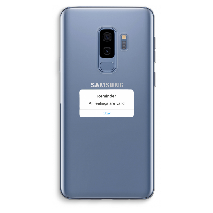 Reminder: Samsung Galaxy S9 Plus Transparant Hoesje