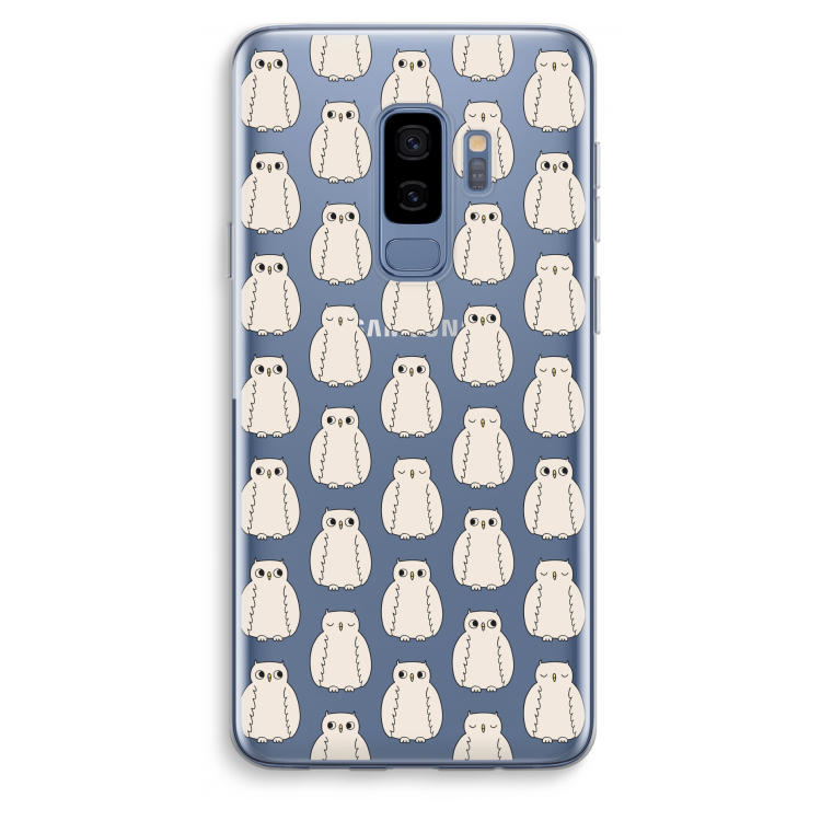 Uilen: Samsung Galaxy S9 Plus Transparant Hoesje