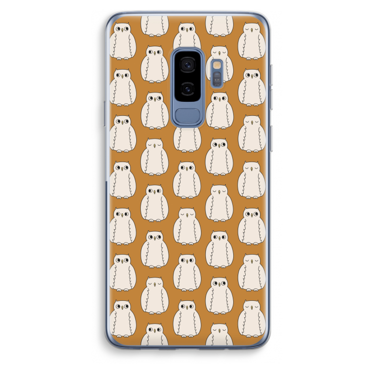Uilen: Samsung Galaxy S9 Plus Transparant Hoesje