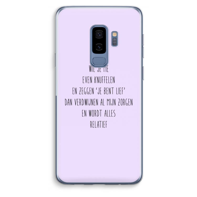 Relatief: Samsung Galaxy S9 Plus Transparant Hoesje