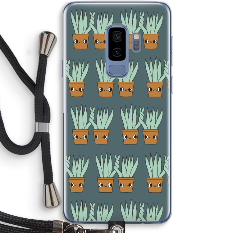 Sansevieria: Samsung Galaxy S9 Plus Transparant Hoesje met koord