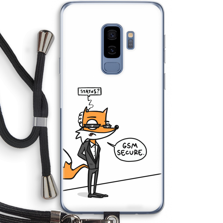 GSM secure: Samsung Galaxy S9 Plus Transparant Hoesje met koord