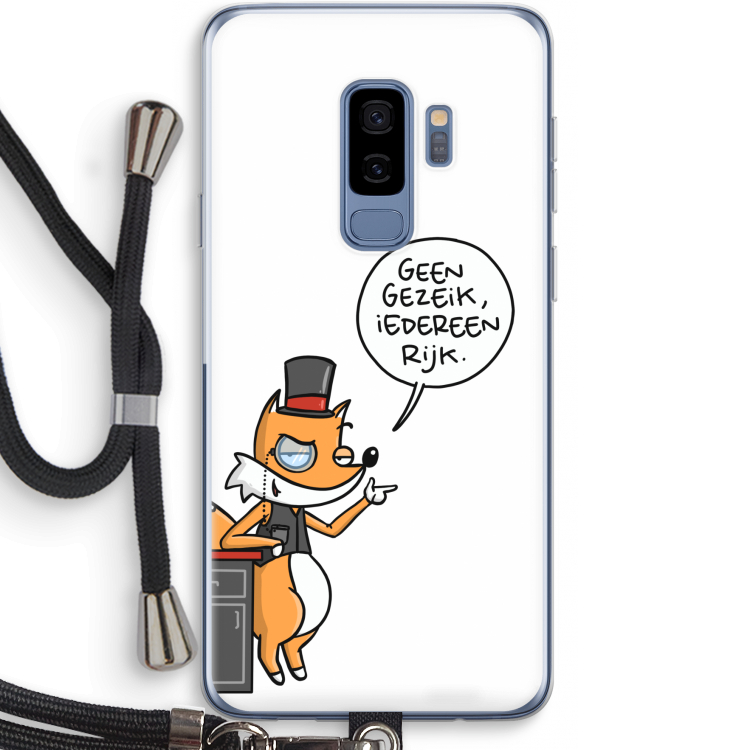 Geen Gezeik: Samsung Galaxy S9 Plus Transparant Hoesje met koord