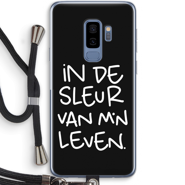 De Sleur: Samsung Galaxy S9 Plus Transparant Hoesje met koord