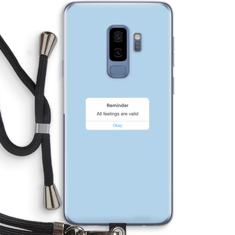 Reminder: Samsung Galaxy S9 Plus Transparant Hoesje met koord