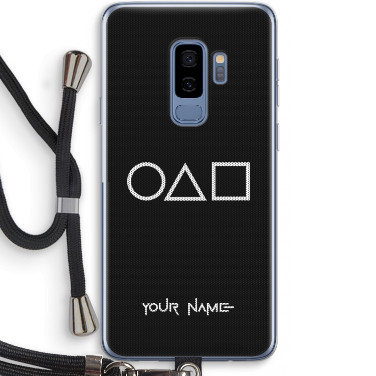 Squid Game: Samsung Galaxy S9 Plus Transparant Hoesje met koord
