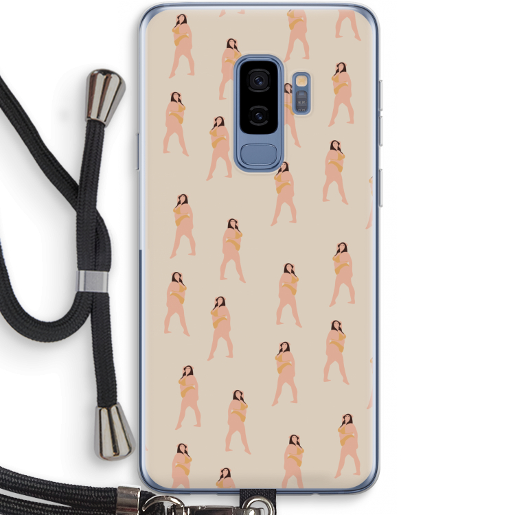 You're so golden: Samsung Galaxy S9 Plus Transparant Hoesje met koord