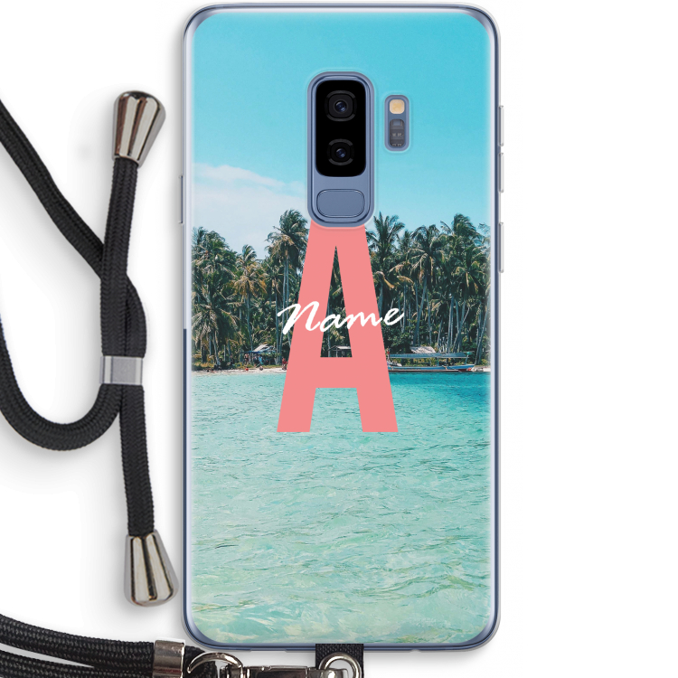 Pacific Dream: Samsung Galaxy S9 Plus Transparant Hoesje met koord