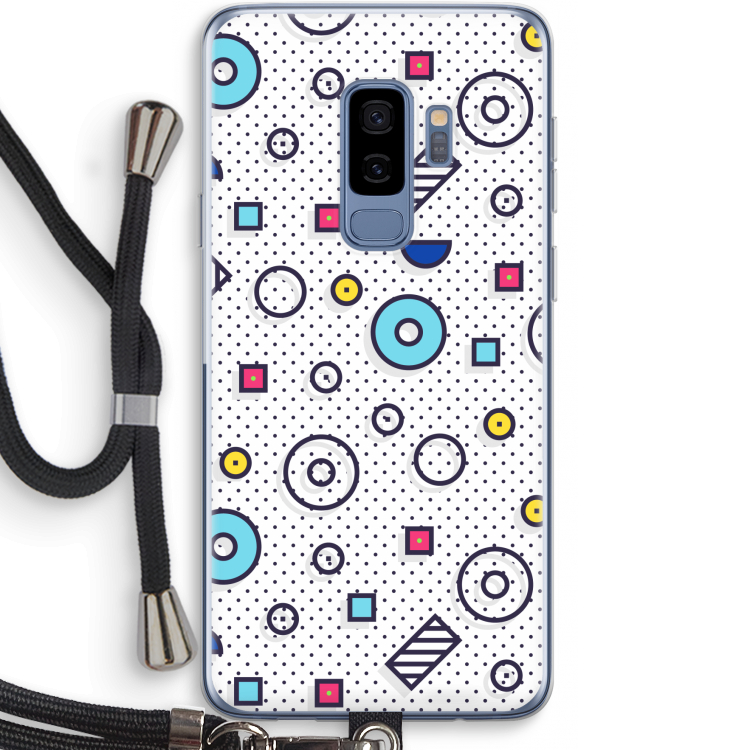 8-bit N°9: Samsung Galaxy S9 Plus Transparant Hoesje met koord