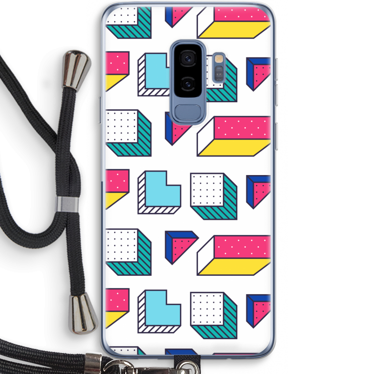 8-bit N°7: Samsung Galaxy S9 Plus Transparant Hoesje met koord