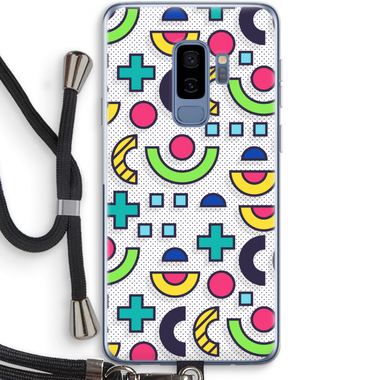 8-bit N°6: Samsung Galaxy S9 Plus Transparant Hoesje met koord