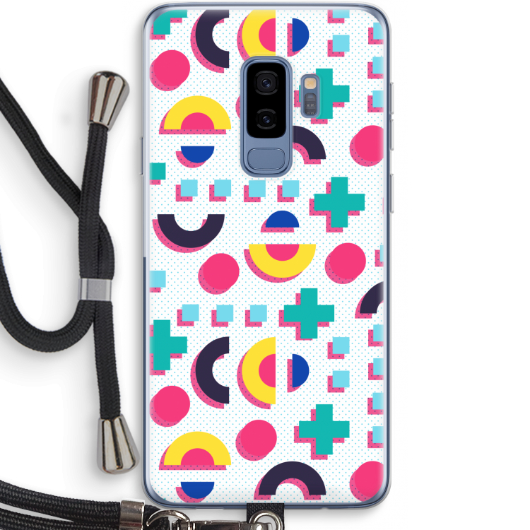8-bit N°2: Samsung Galaxy S9 Plus Transparant Hoesje met koord