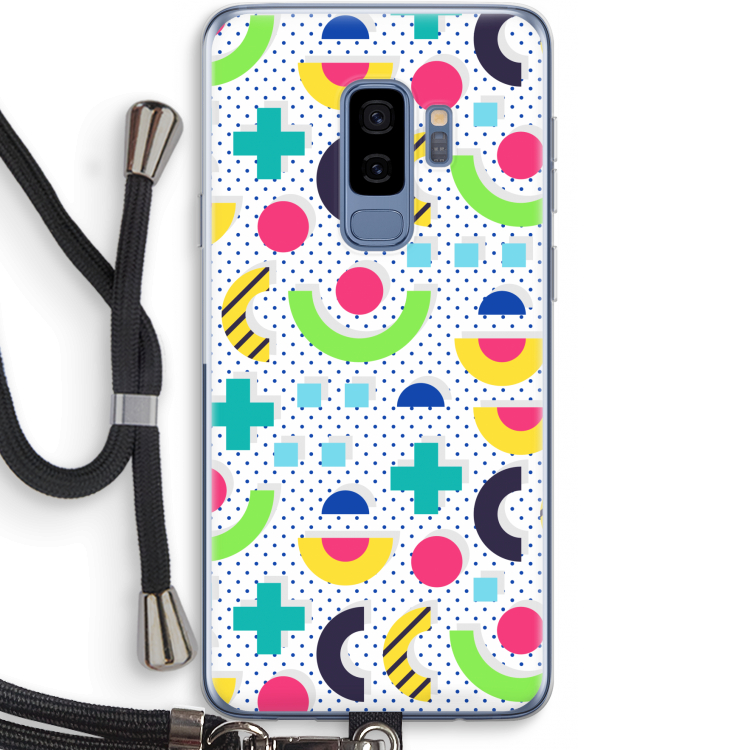 8-bit N°1: Samsung Galaxy S9 Plus Transparant Hoesje met koord