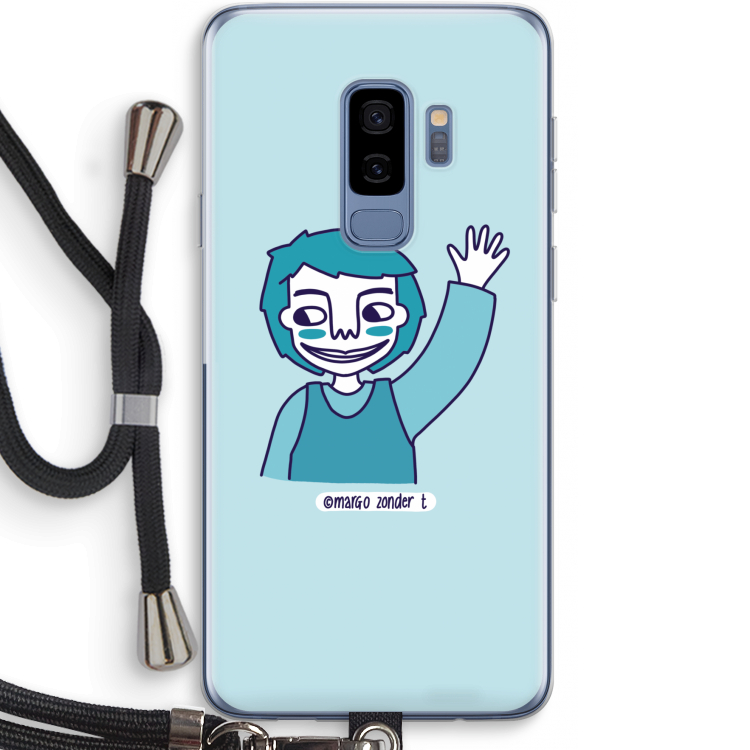 Zwaai: Samsung Galaxy S9 Plus Transparant Hoesje met koord