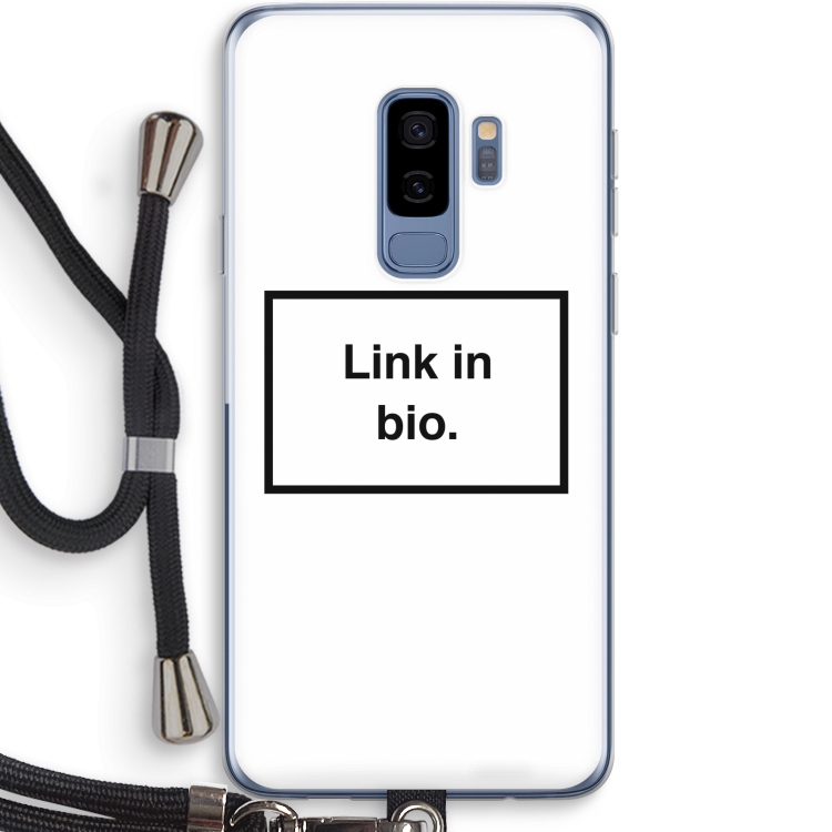 Link in bio: Samsung Galaxy S9 Plus Transparant Hoesje met koord
