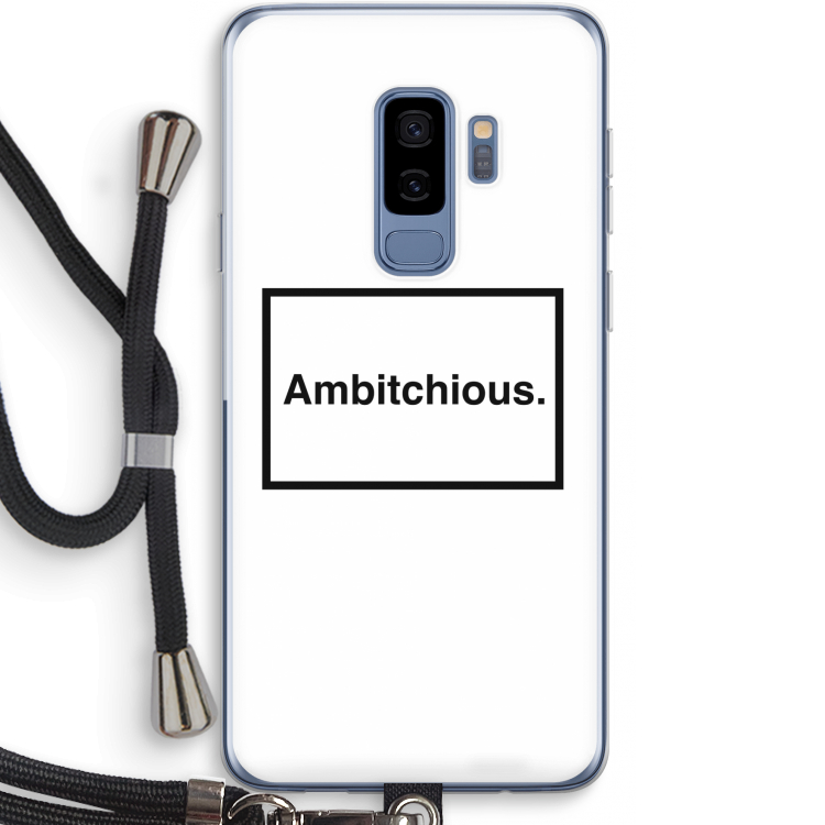 Ambitchious: Samsung Galaxy S9 Plus Transparant Hoesje met koord