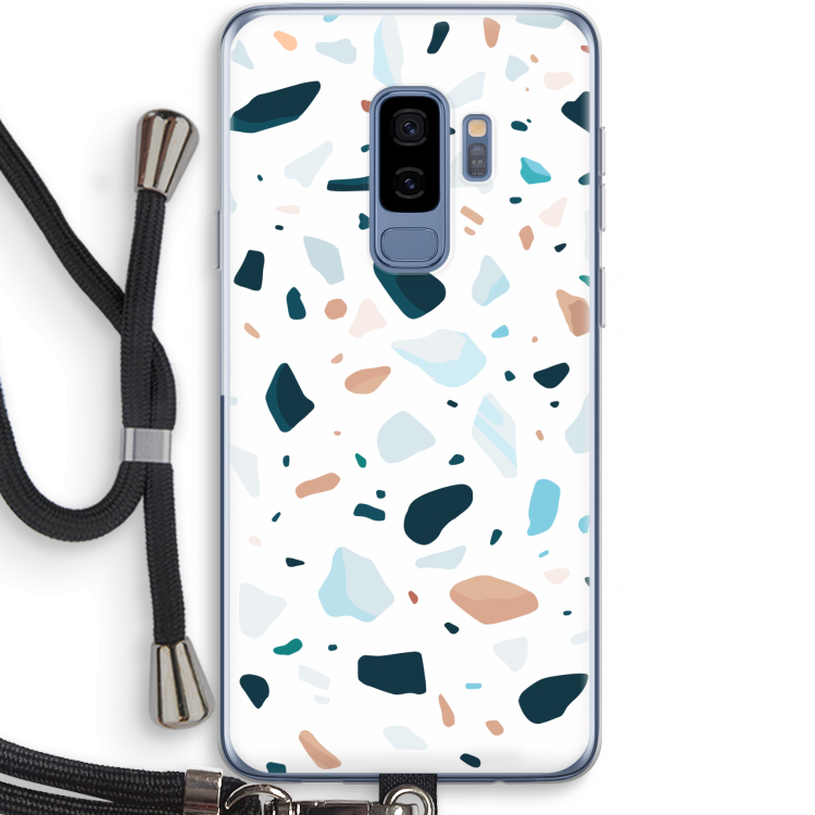 Terrazzo N°13: Samsung Galaxy S9 Plus Transparant Hoesje met koord