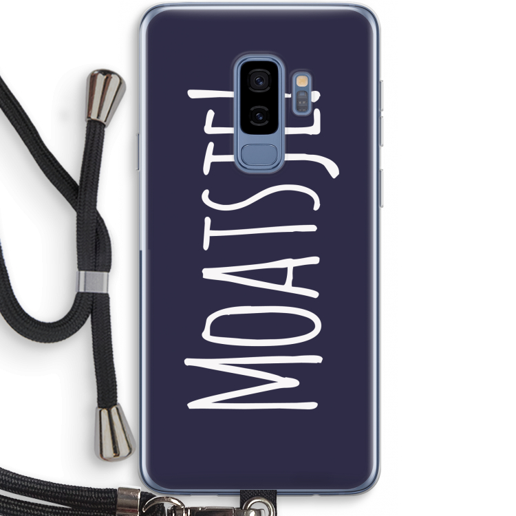 Moatsje!: Samsung Galaxy S9 Plus Transparant Hoesje met koord
