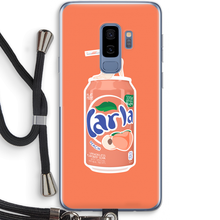 S(peach)less: Samsung Galaxy S9 Plus Transparant Hoesje met koord