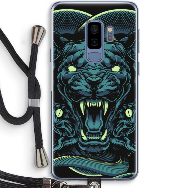 Cougar and Vipers: Samsung Galaxy S9 Plus Transparant Hoesje met koord