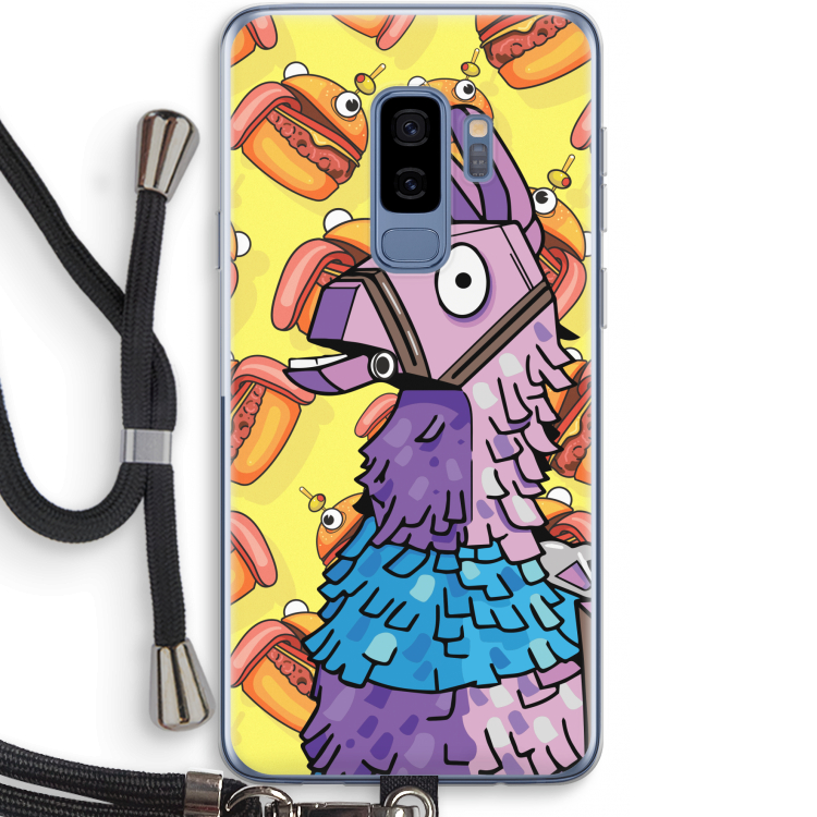 Loot Burger: Samsung Galaxy S9 Plus Transparant Hoesje met koord