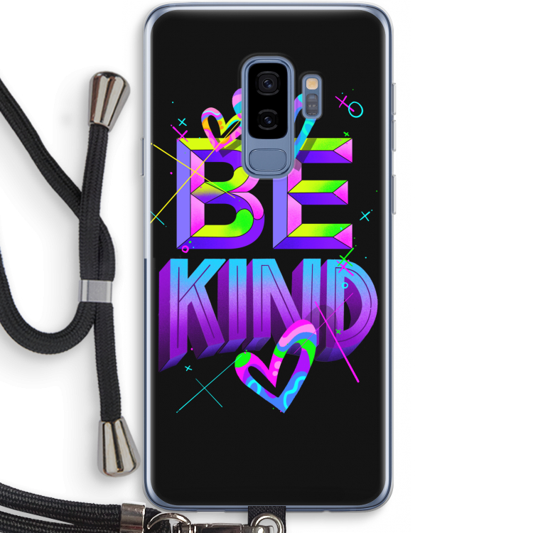 Be Kind: Samsung Galaxy S9 Plus Transparant Hoesje met koord