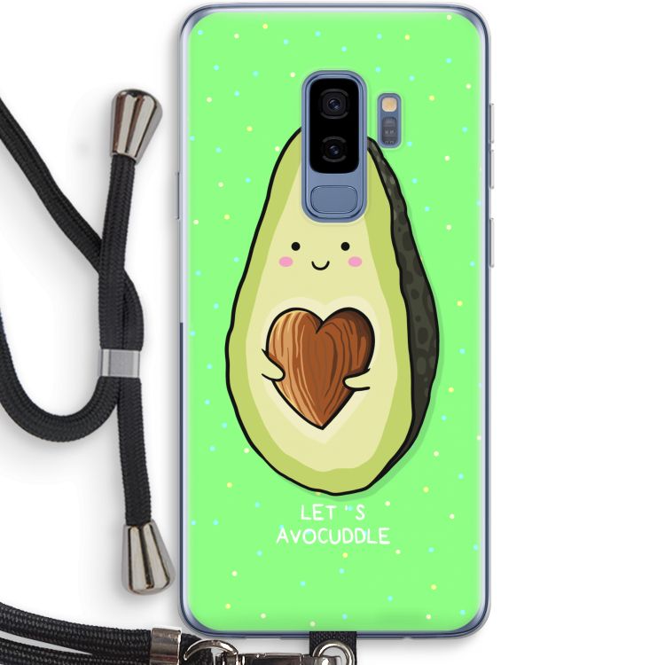 Avocuddle: Samsung Galaxy S9 Plus Transparant Hoesje met koord