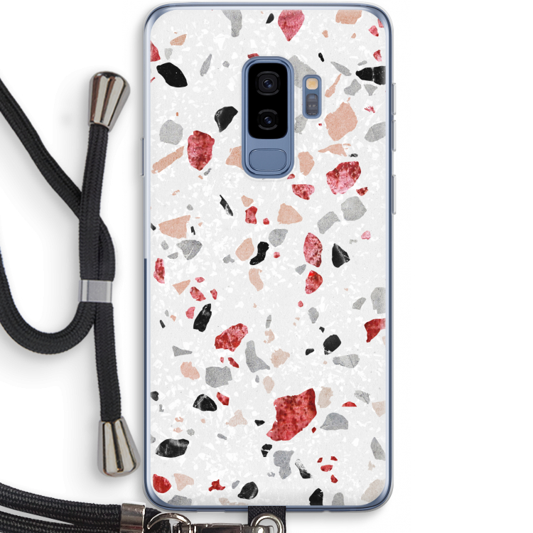 Terrazzo N°12: Samsung Galaxy S9 Plus Transparant Hoesje met koord