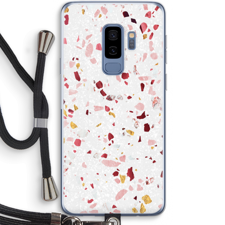 Terrazzo N°9: Samsung Galaxy S9 Plus Transparant Hoesje met koord