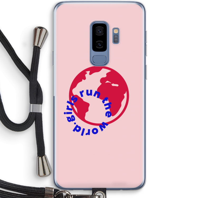 Run The World: Samsung Galaxy S9 Plus Transparant Hoesje met koord