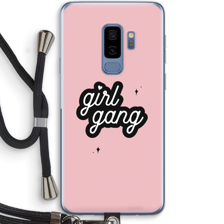 Girl Gang: Samsung Galaxy S9 Plus Transparant Hoesje met koord