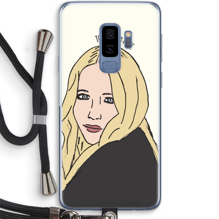 Mary Kate: Samsung Galaxy S9 Plus Transparant Hoesje met koord