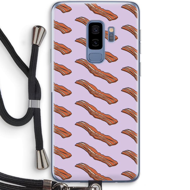 Bacon to my eggs #2: Samsung Galaxy S9 Plus Transparant Hoesje met koord