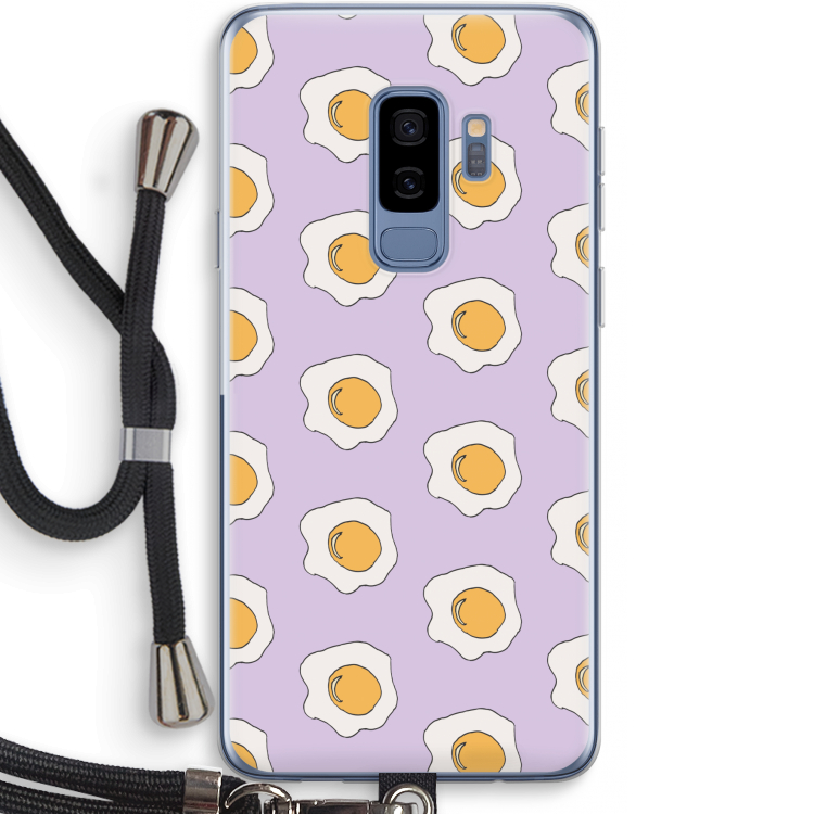 Bacon to my eggs #1: Samsung Galaxy S9 Plus Transparant Hoesje met koord